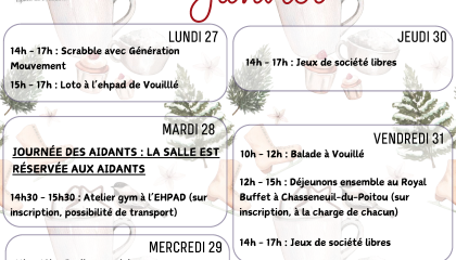 27 à 31 janvier