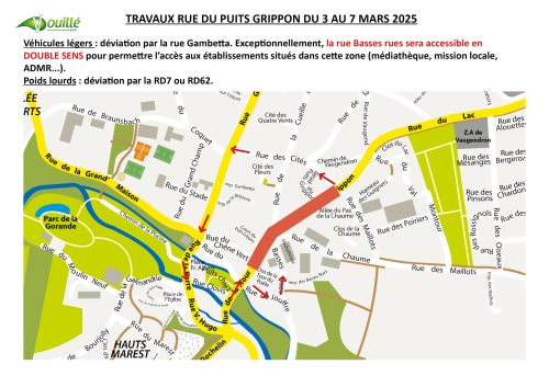 deviation rue puits grippon mars 2025